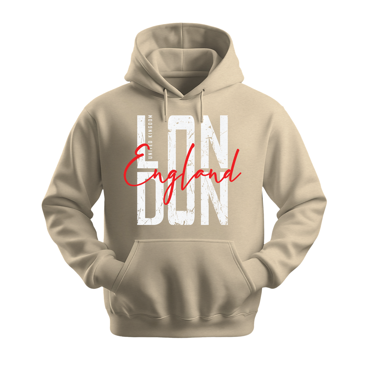 London England - Unisex Hoodie - City Hoodie - Sand