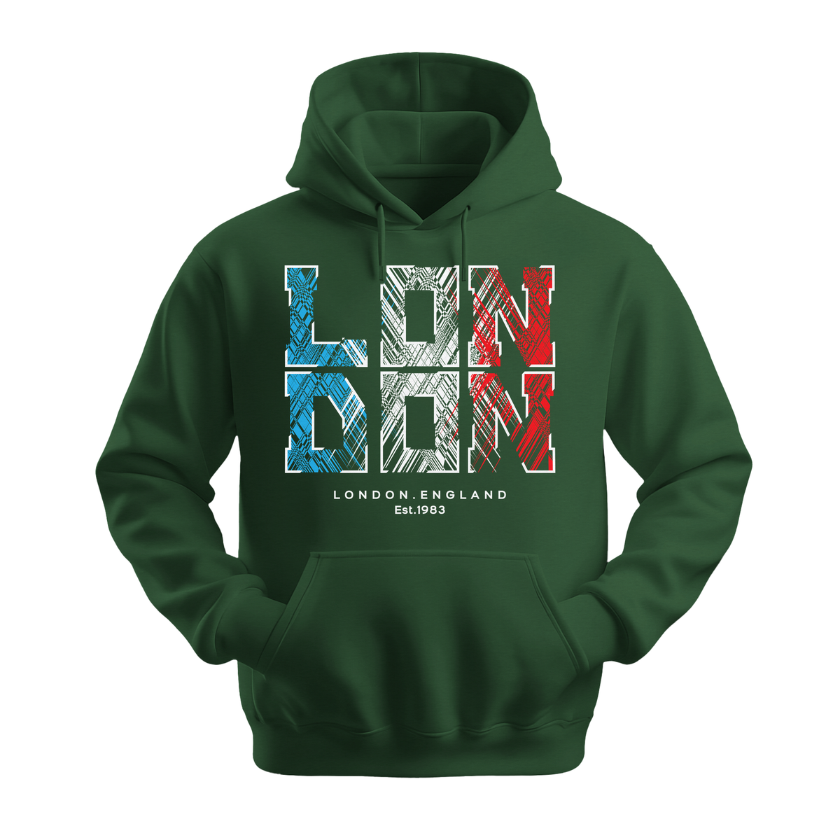 London Est 1983 - Unisex Hoodie - City Hoodie - Forest Green