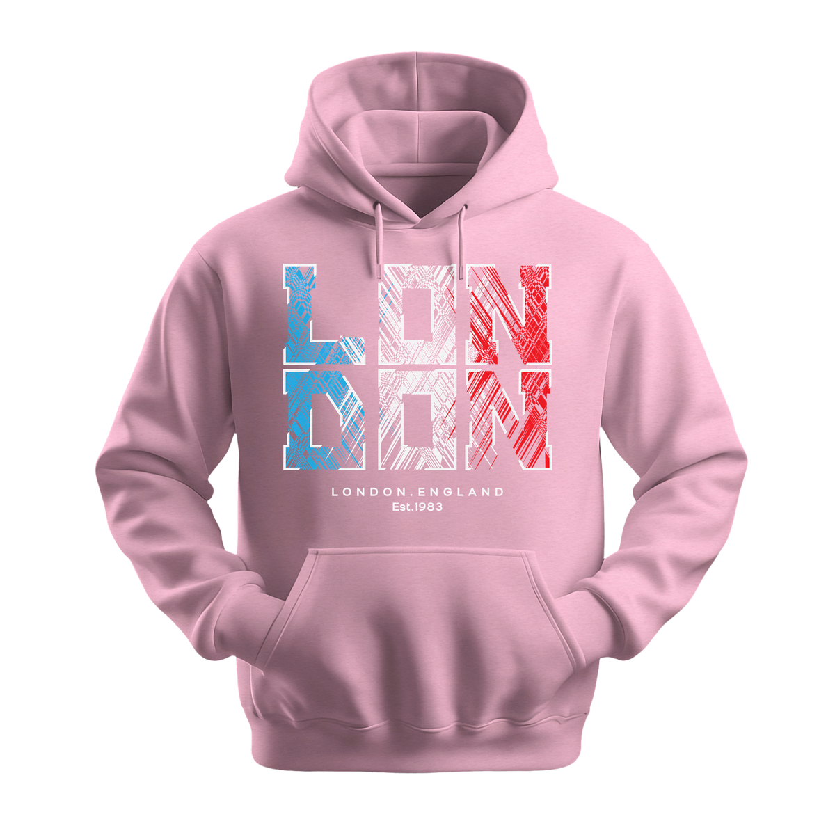 London Est 1983 - Unisex Hoodie - City Hoodie - Light Pink