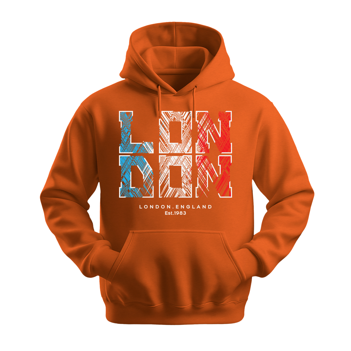 London Est 1983 - Unisex Hoodie - City Hoodie - Orange