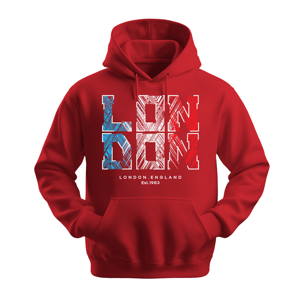 London Est 1983 - Unisex Hoodie - City Hoodie - Red