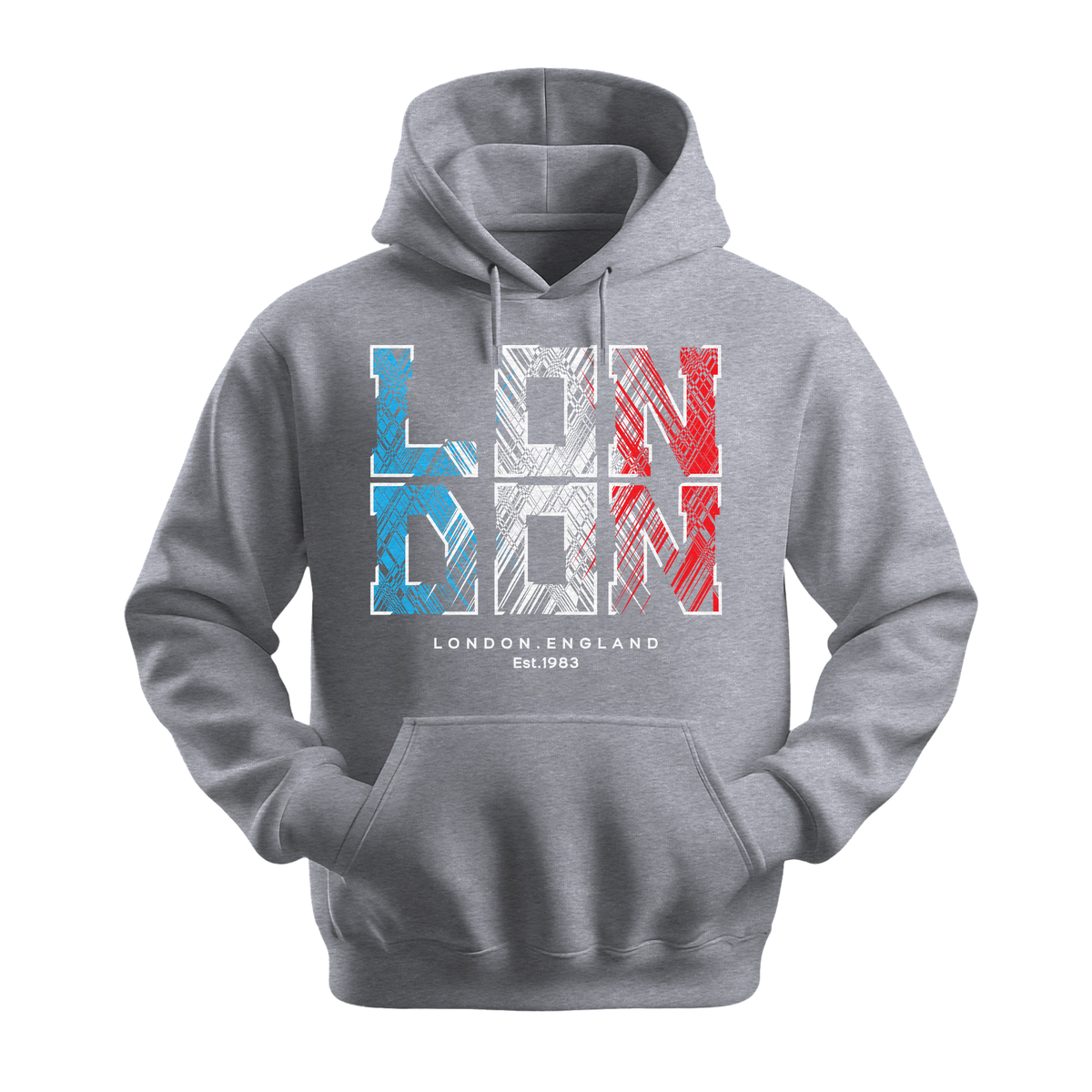 London Est 1983 - Unisex Hoodie - City Hoodie - Sports Grey