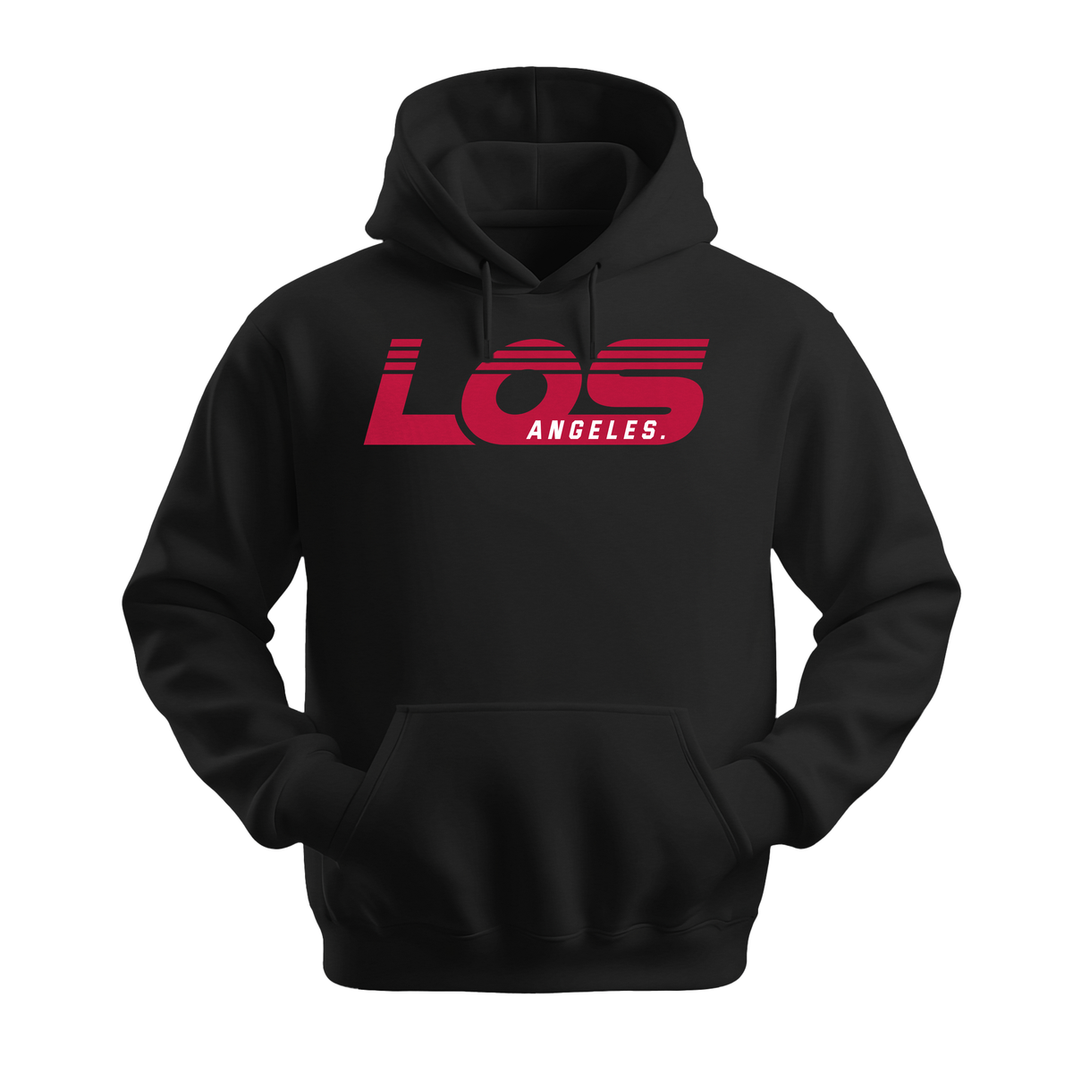 Los Angeles Retro - Unisex Hoodie - City Hoodie - Black