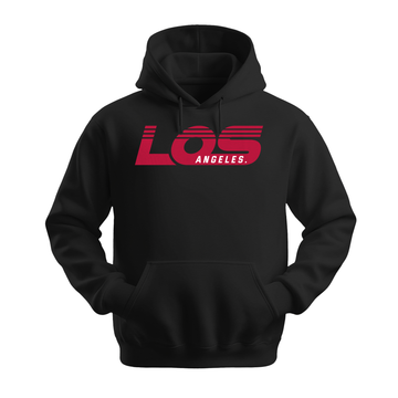 Los Angeles Retro - Unisex Hoodie - City Hoodie - Black