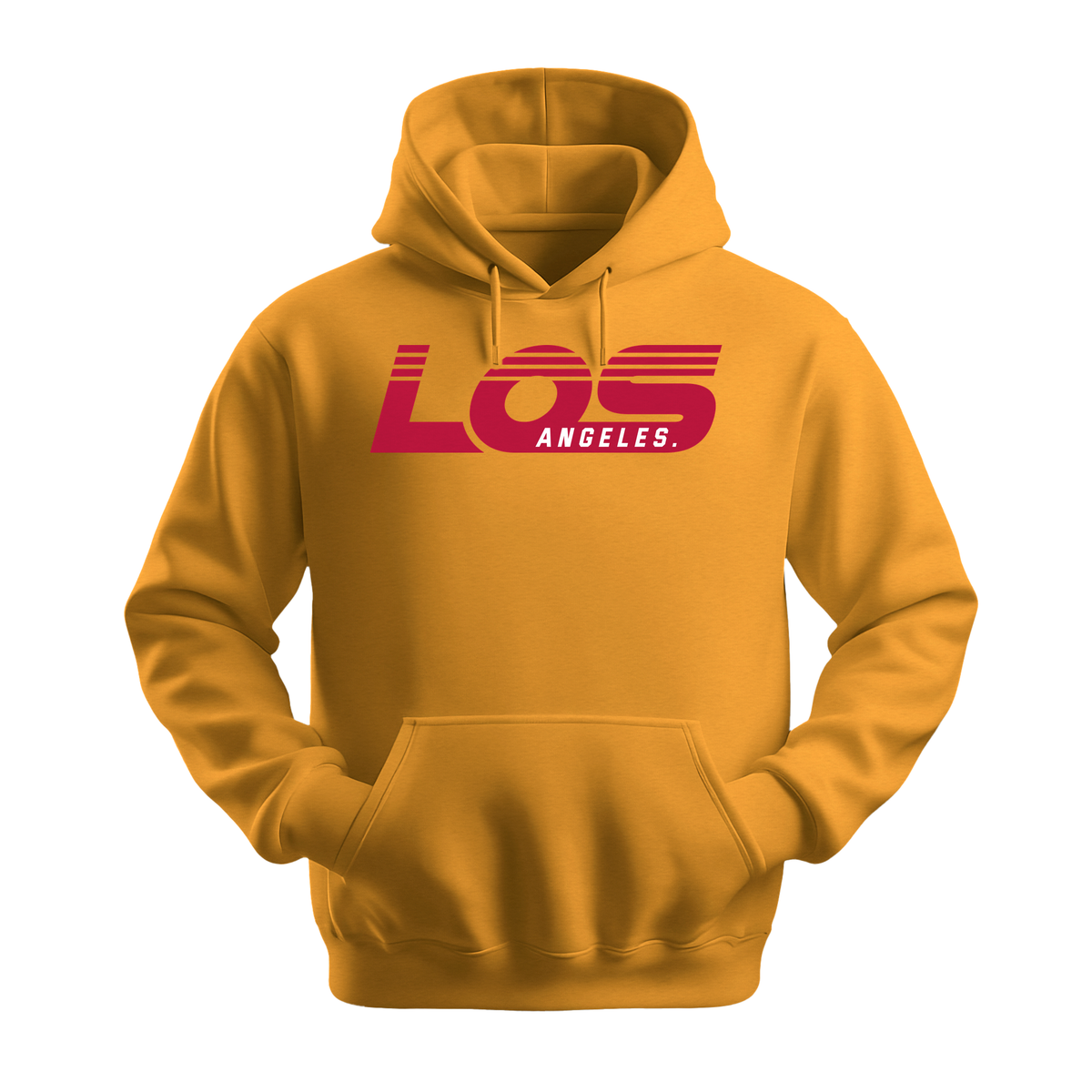 Los Angeles Retro - Unisex Hoodie - City Hoodie - Gold