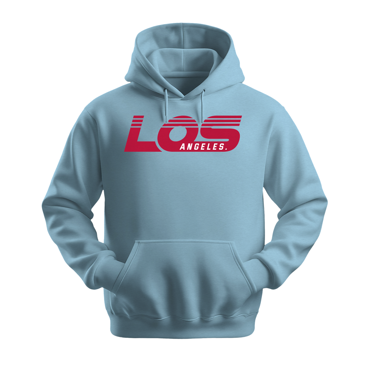 Los Angeles Retro - Unisex Hoodie - City Hoodie - Light Blue