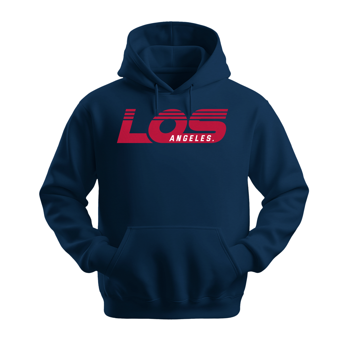 Los Angeles Retro - Unisex Hoodie - City Hoodie - Navy