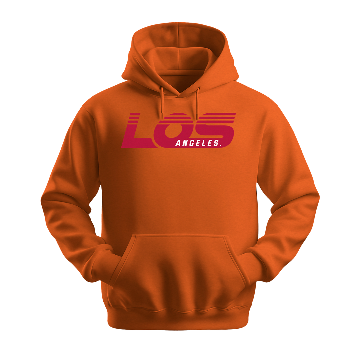Los Angeles Retro - Unisex Hoodie - City Hoodie - Orange