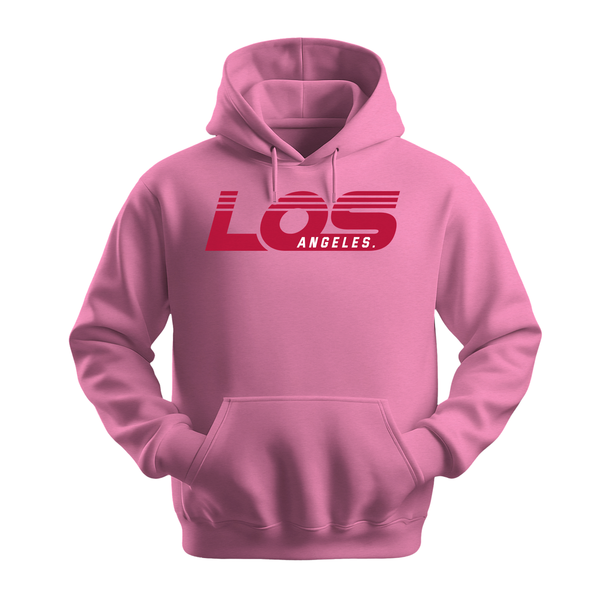 Los Angeles Retro - Unisex Hoodie - City Hoodie - Safety Pink