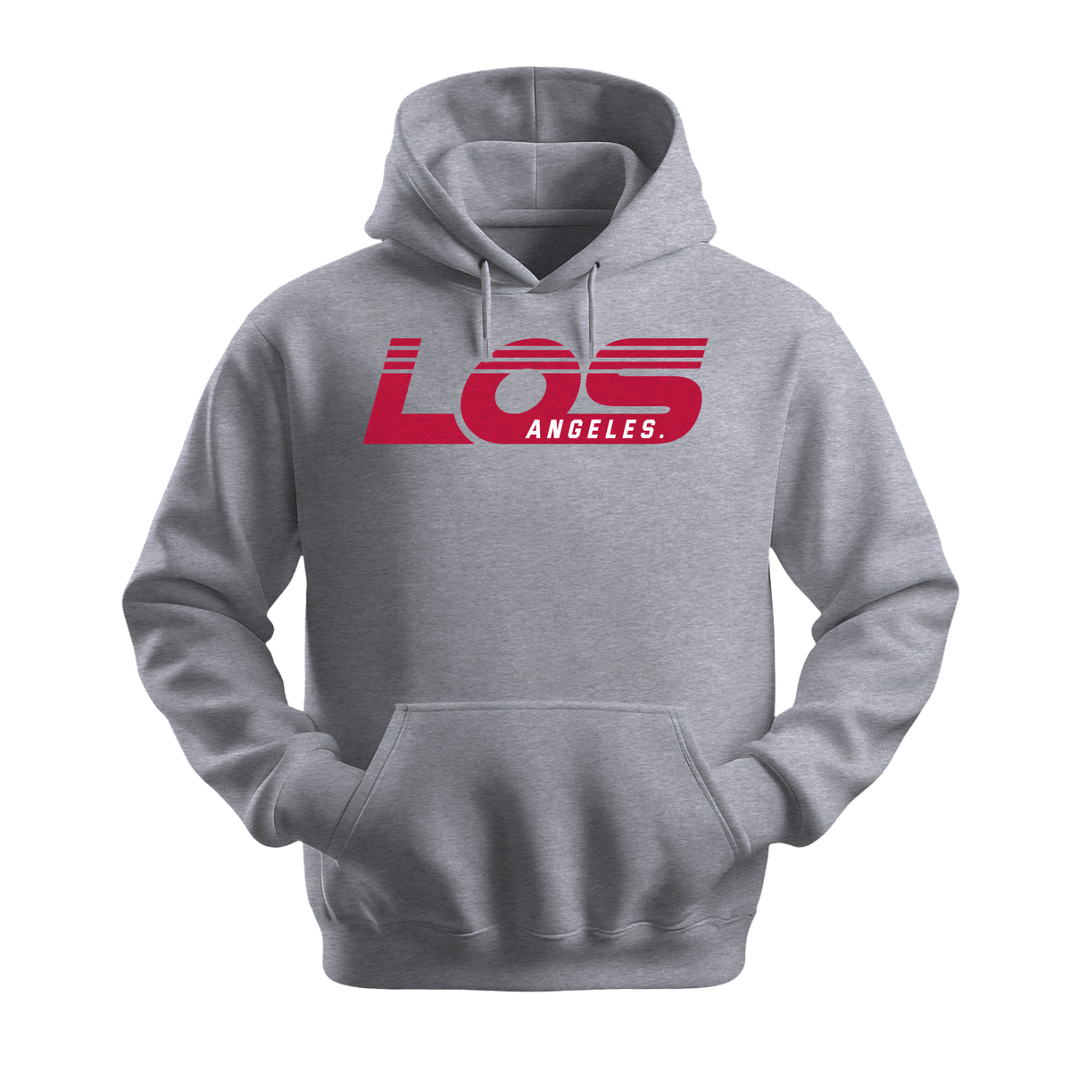 Los Angeles Retro - Unisex Hoodie - City Hoodie - Sports Grey