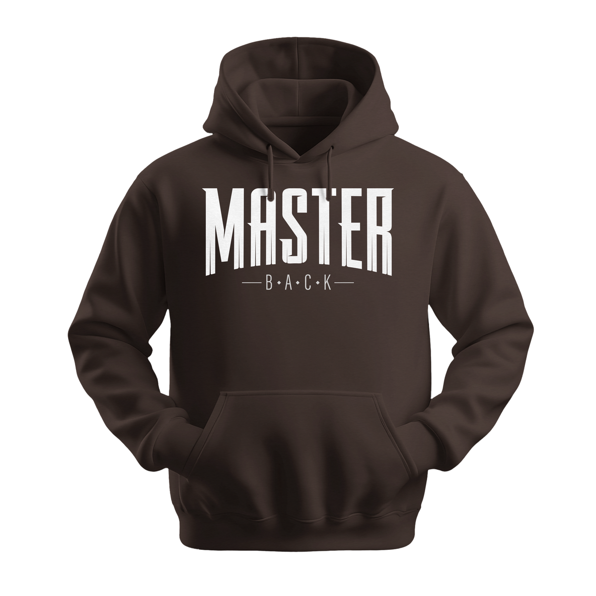 Master Back - Unisex Hoodie - Streetwear Hoodie - Dark Chocolate