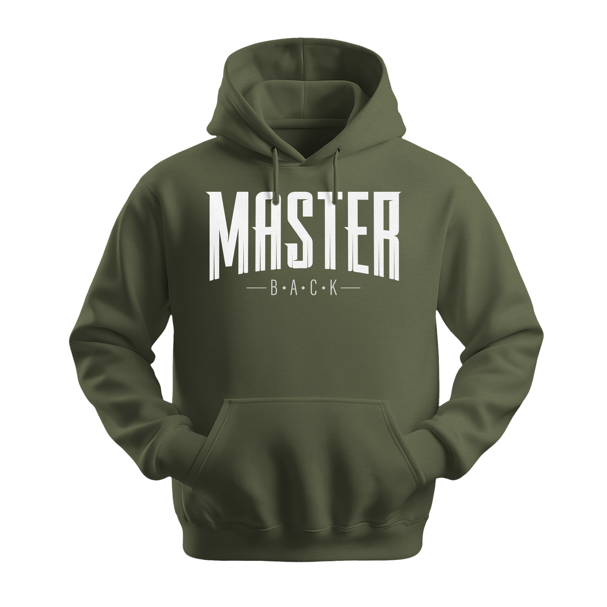 Master Back - Unisex Hoodie - Streetwear Hoodie - Military Green