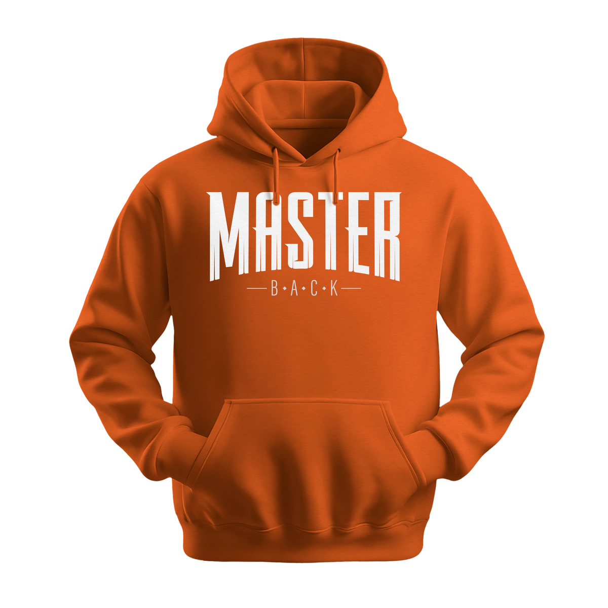 Master Back - Unisex Hoodie - Streetwear Hoodie - Orange