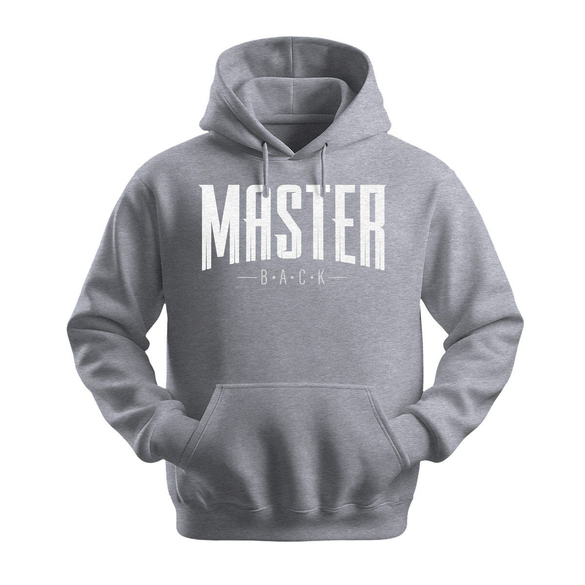 Master Back - Unisex Hoodie - Streetwear Hoodie - Sports Grey