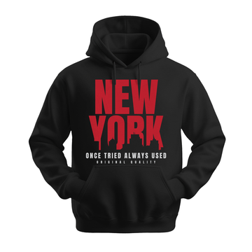 New York Once Tried Always Used - Unisex Hoodie - City Hoodie - Black