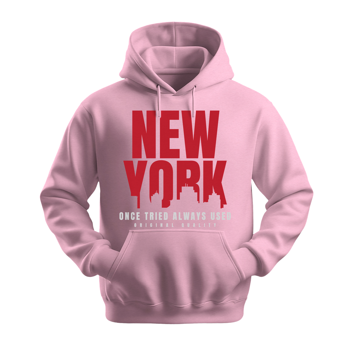 New York Once Tried Always Used - Unisex Hoodie - City Hoodie - Light Pink