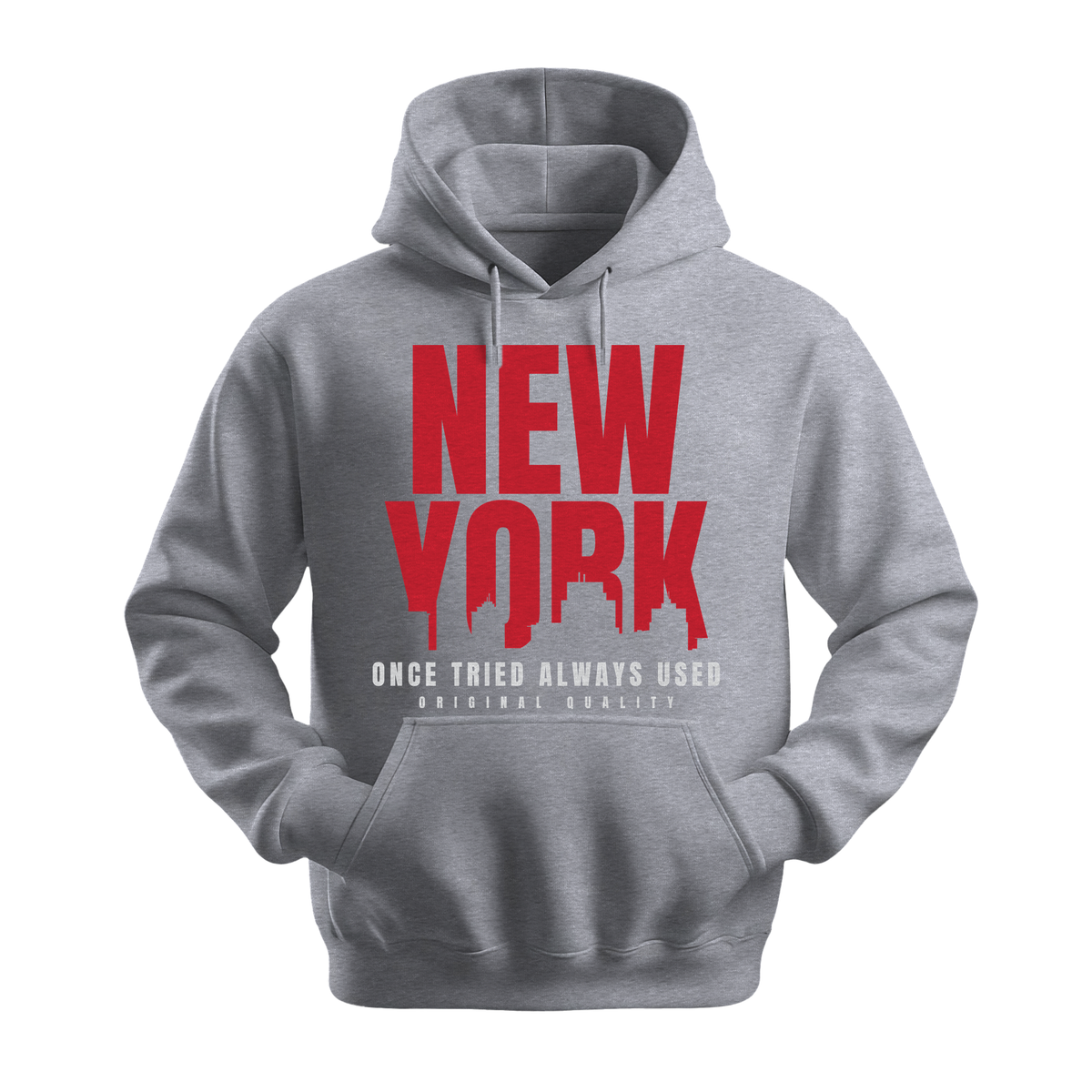 New York Once Tried Always Used - Unisex Hoodie - City Hoodie - Sports Grey