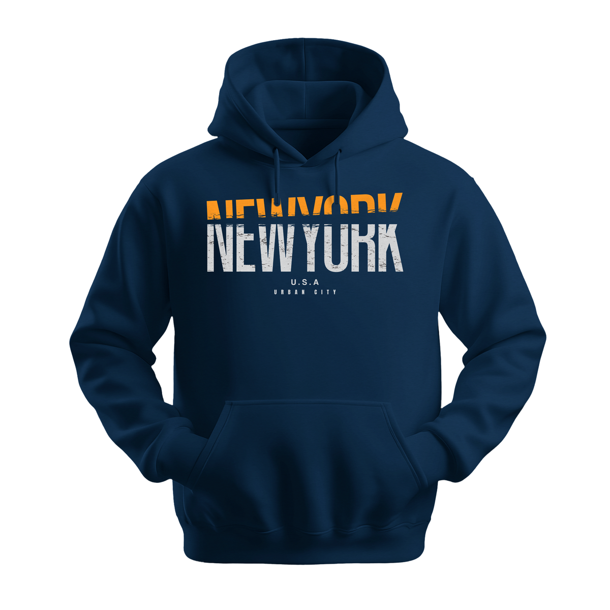 New York USA - Unisex Hoodie - City Hoodie - Navy