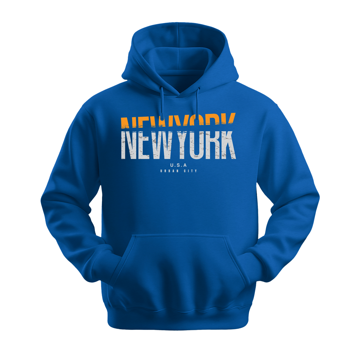 New York USA - Unisex Hoodie - City Hoodie - Royal