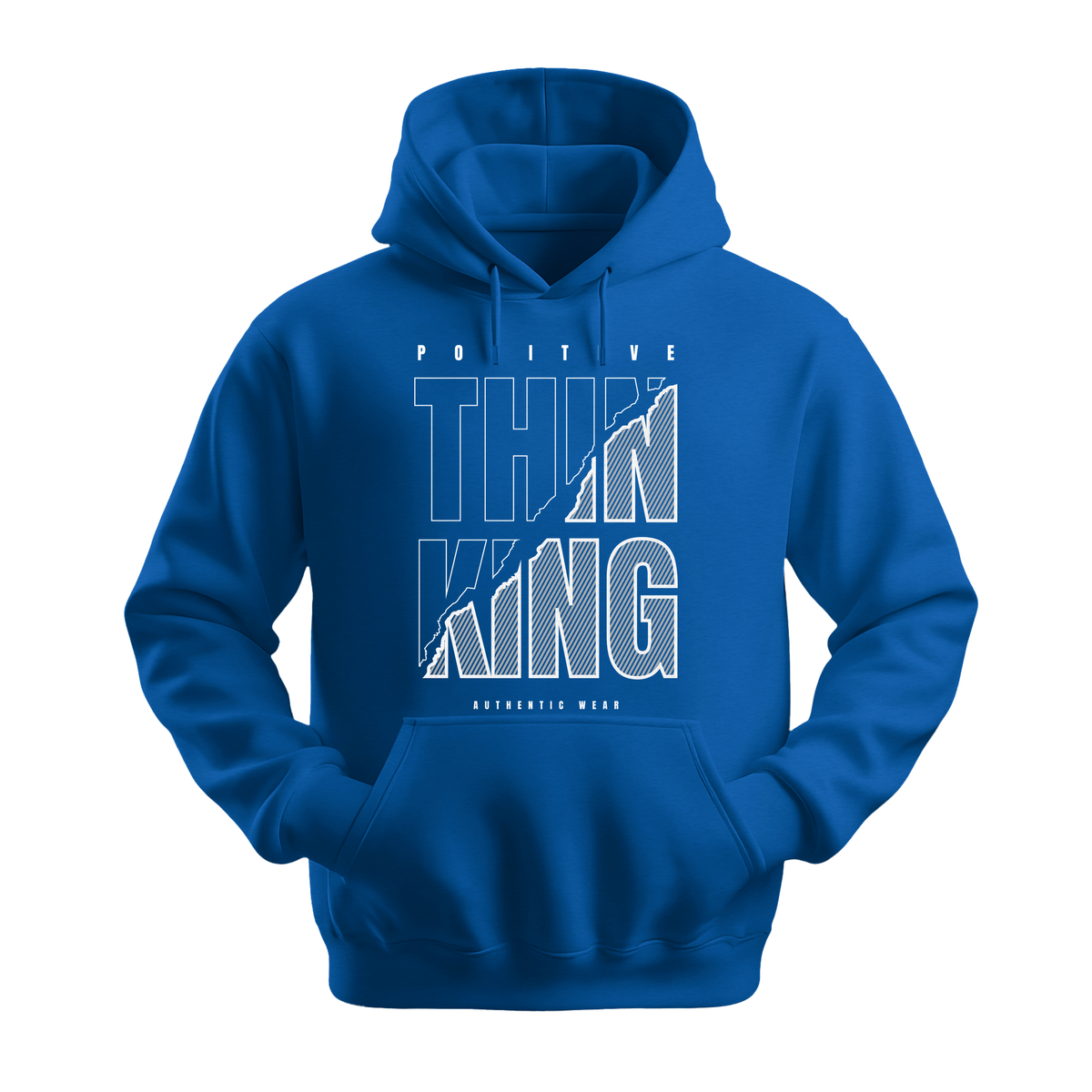 Positive Thinking Authentic Wear - Unisex Hoodie - Positive Apparel - Royal