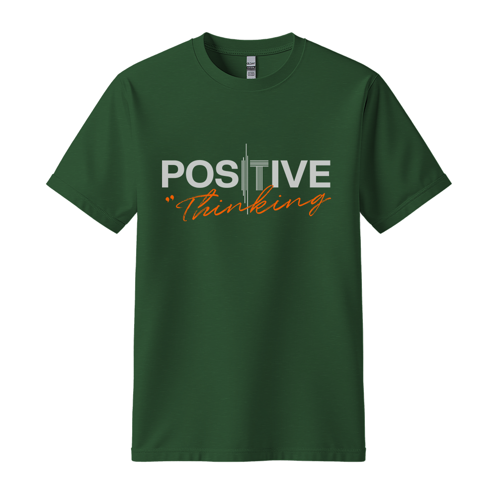 Positive Thinking t-shirt - Forest Green