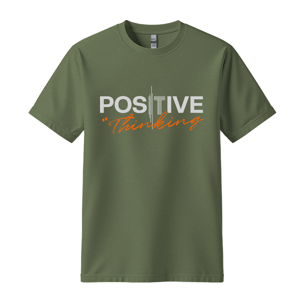 Positive Thinking t-shirt - Military Green