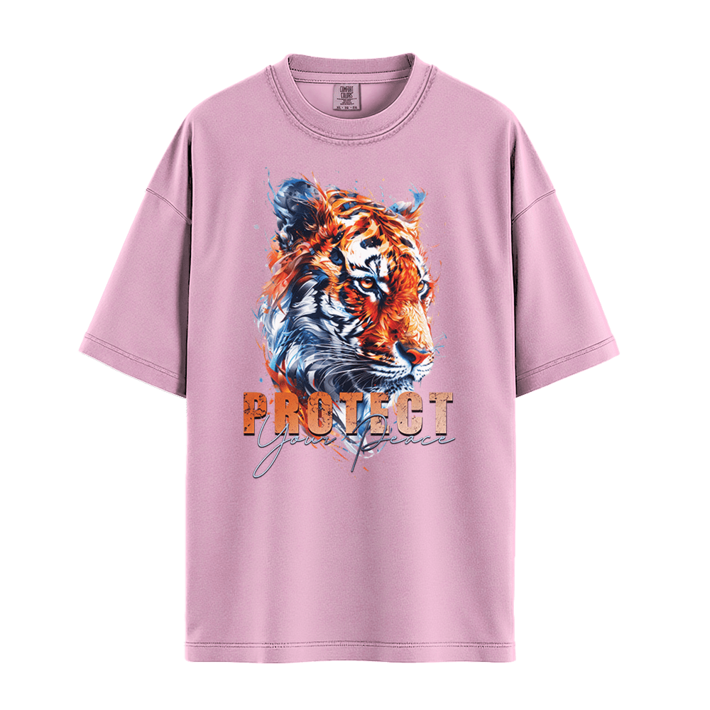 Protect Your Peace - Tiger Premium Comfort Colors - Blossom