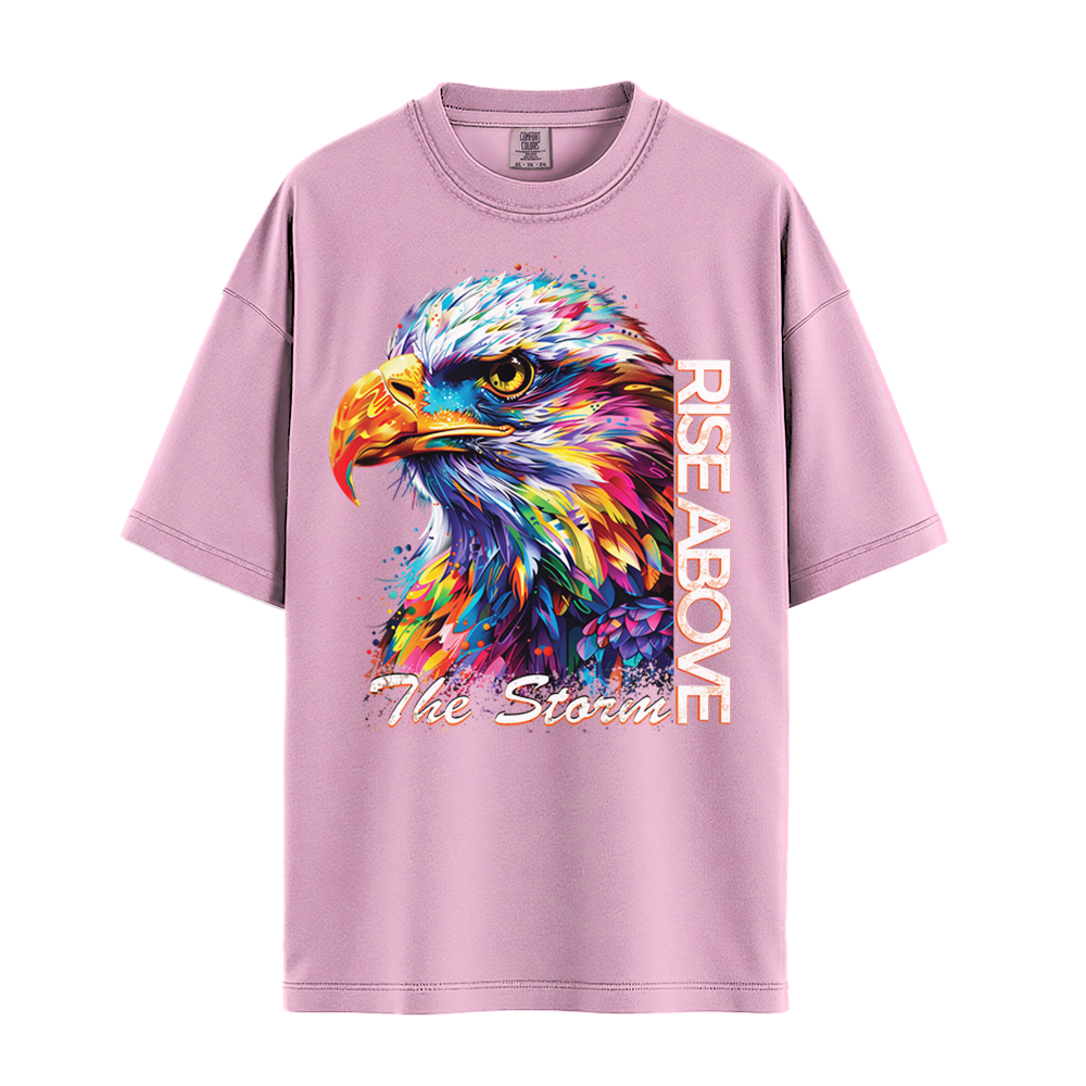 Rise Above The Storm - Eagle Premium Comfort Colors - Blossom