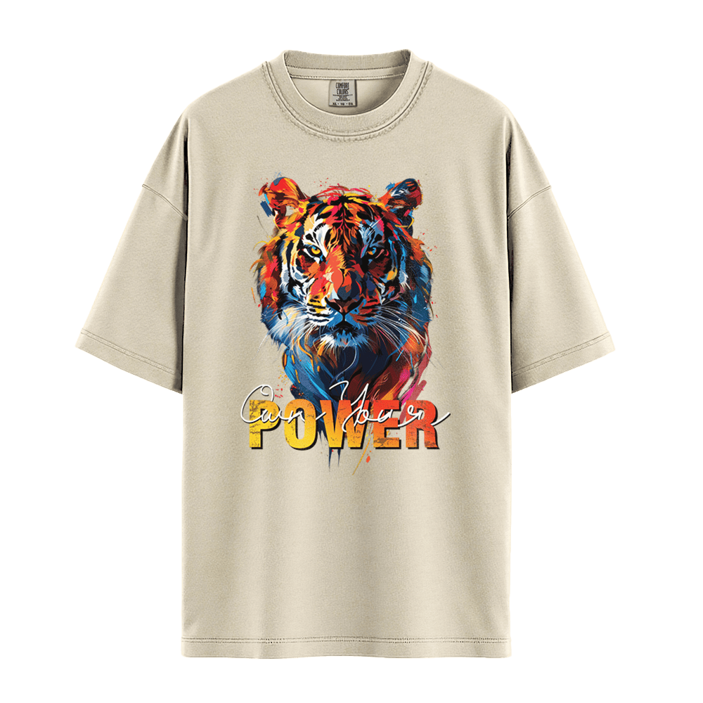 Own Your Power - Tiger Unisex T-Shirt Premium Comfort Colors - Pepper