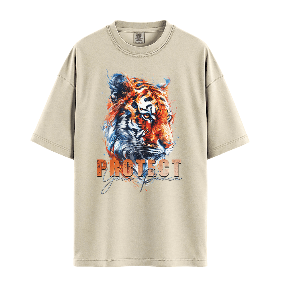 Protect Your Peace - Tiger Premium Comfort Colors - Ivory
