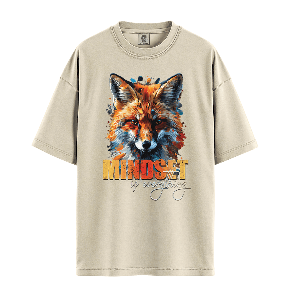 Mindset Is Everything - Fox Unisex T-Shirt Premium Comfort Colors - Ivory