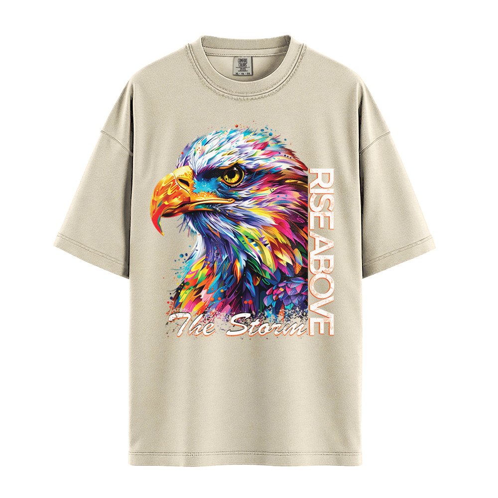 Rise Above The Storm - Eagle Premium Comfort Colors - Ivory