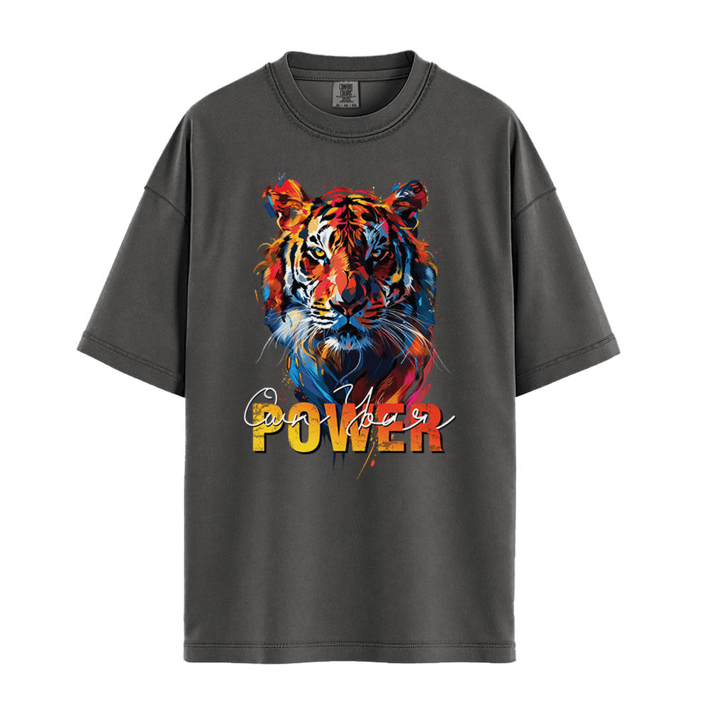 Own Your Power - Tiger Unisex T-Shirt Premium Comfort Colors - Pepper
