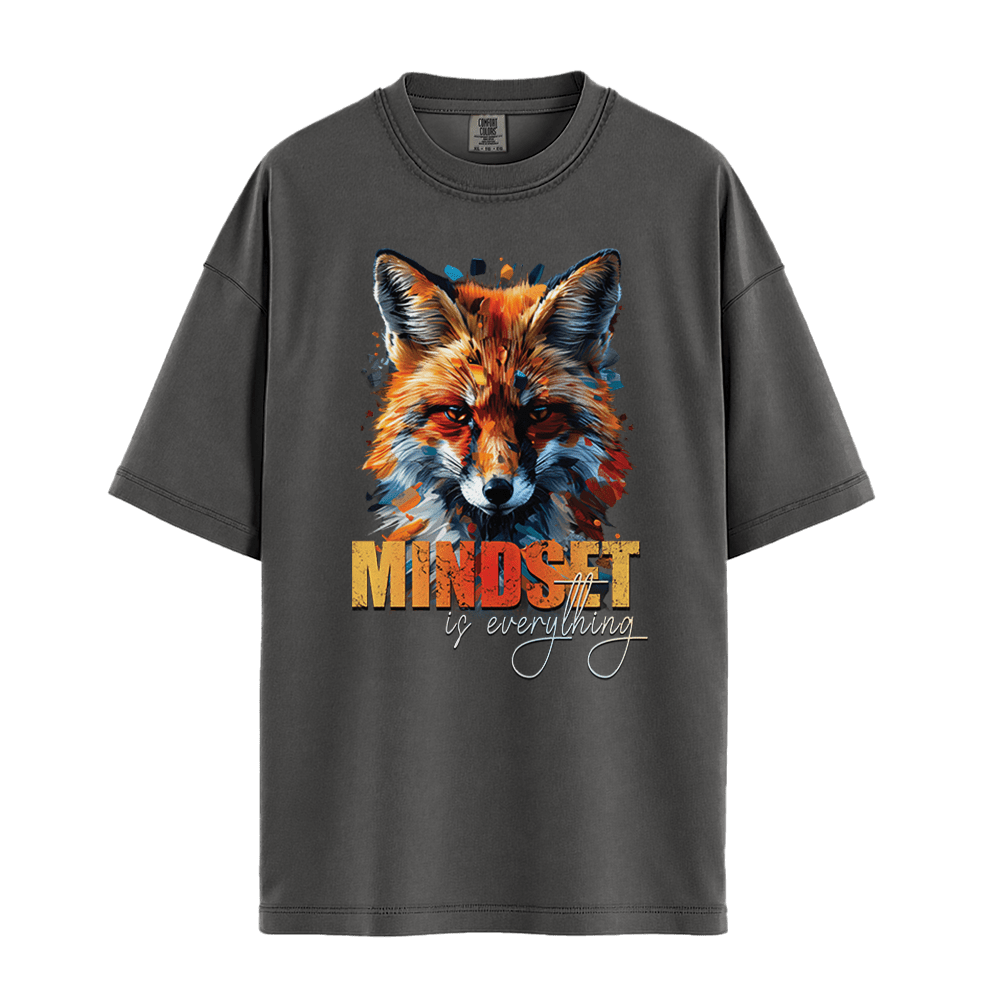 Mindset Is Everything - Fox Unisex T-Shirt Premium Comfort Colors - Pepper