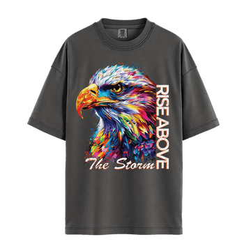 Rise Above The Storm - Eagle Premium Comfort Colors - Pepper