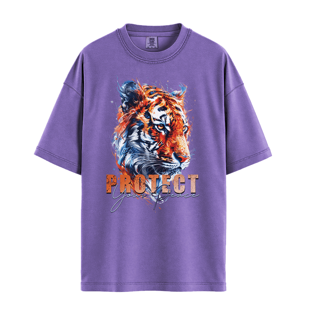 Protect Your Peace - Tiger Premium Comfort Colors - Violet