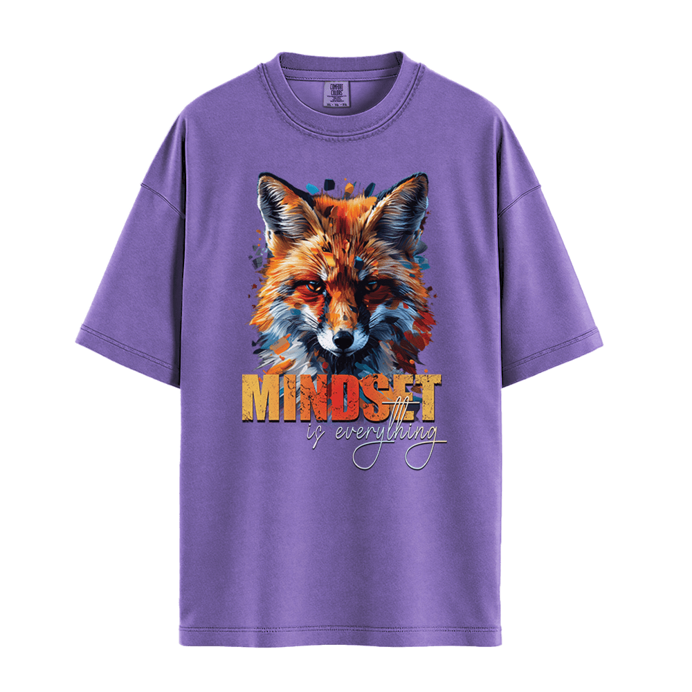 Mindset Is Everything - Fox Unisex T-Shirt Premium Comfort Colors - Violet