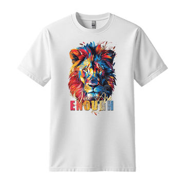You Are Enough - Lion Unisex T-Shirt - Motivation Shirt - Standard (G5000) - White - S