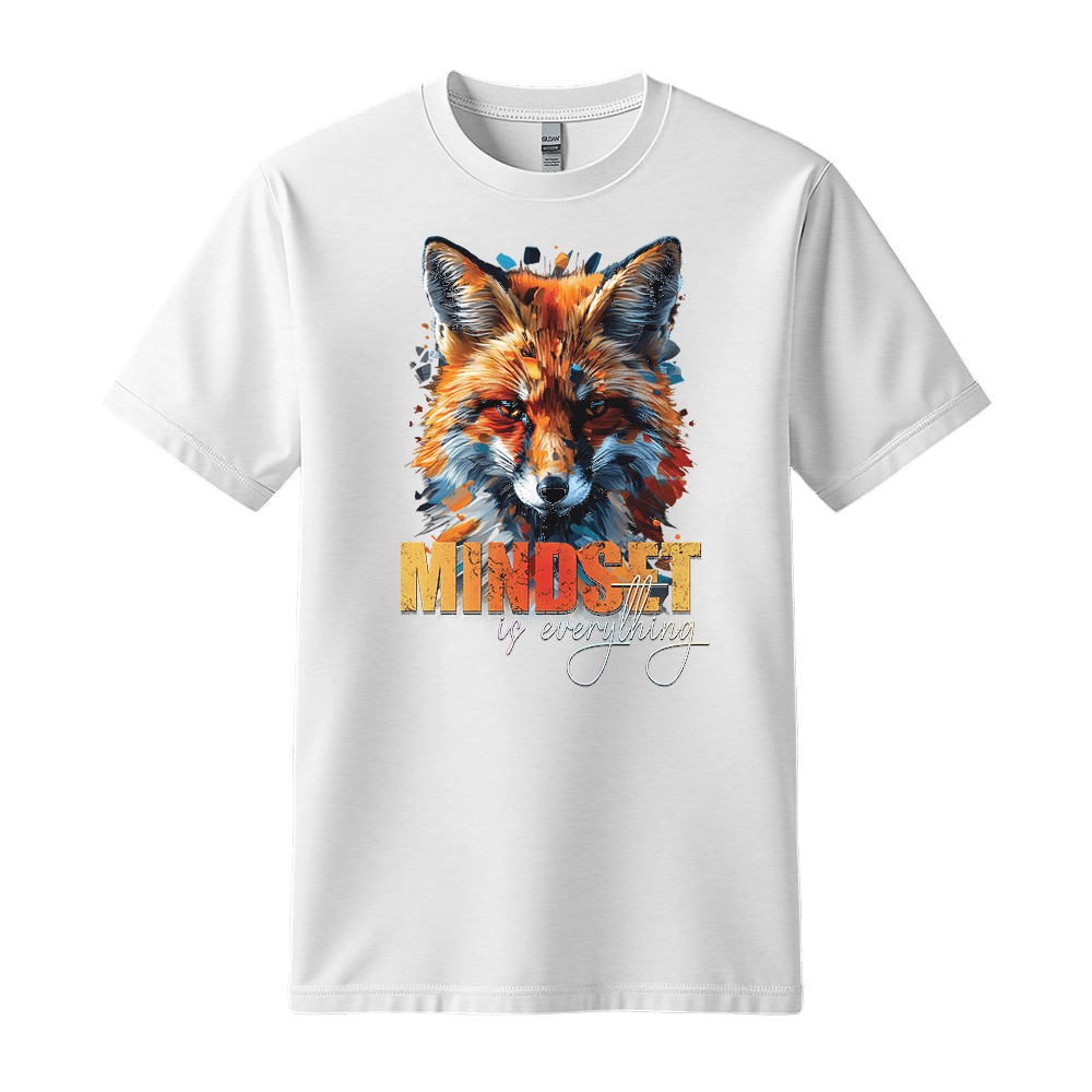 Mindset Is Everything - Fox Unisex T-Shirt - Statement Shirt - Standard (G5000) - White - S