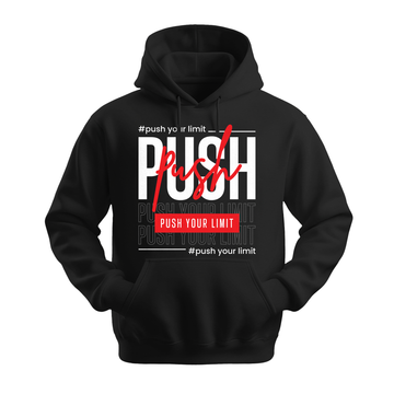Push Your Limit - Unisex Hoodie - Motivation Hoodie - Black
