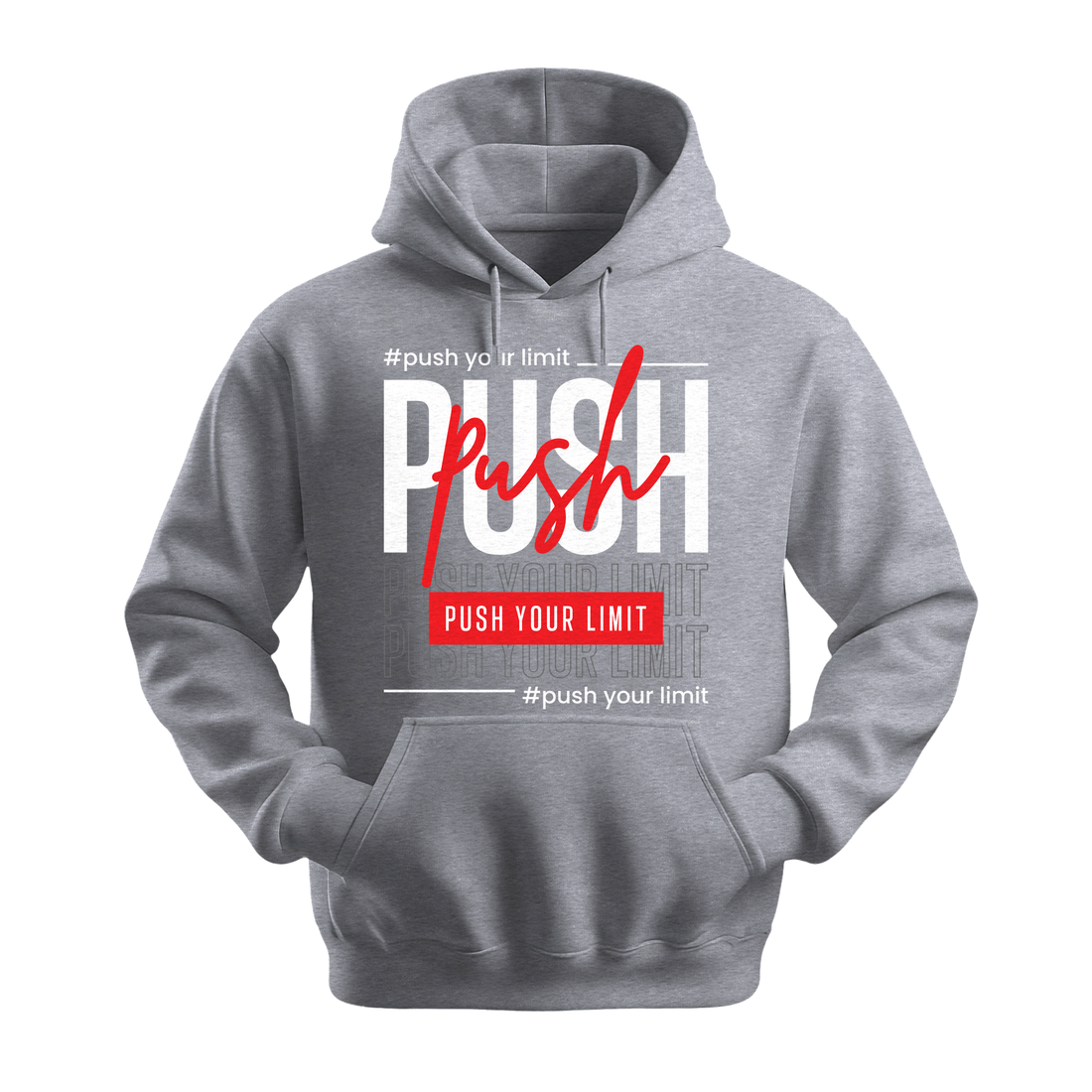 Push Your Limit - Unisex Hoodie - Motivation Hoodie - Black