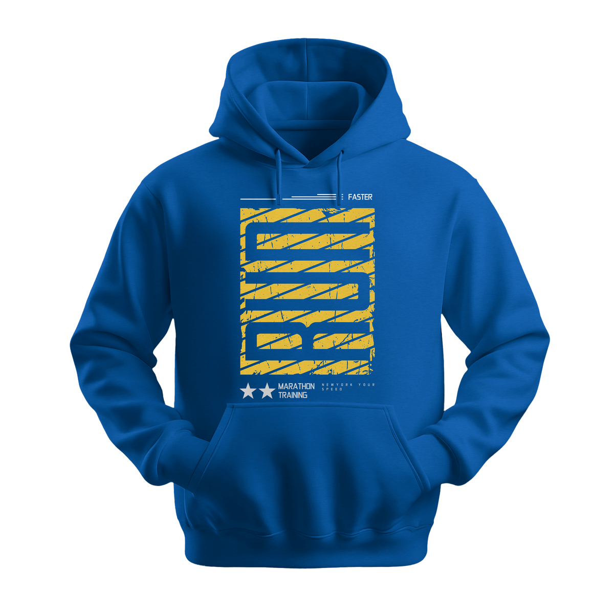Run Faster Marathon Training - Unisex Hoodie - Athletic Hoodie - Royal