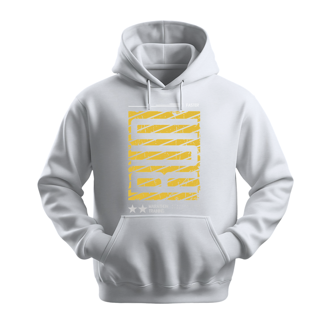 Run Faster Marathon Training - Unisex Hoodie - Athletic Hoodie - Black
