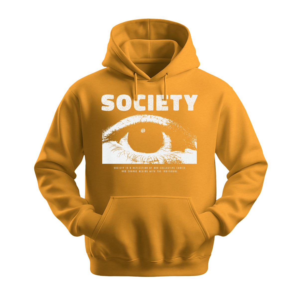 Society Eye - Unisex Hoodie - Streetwear Hoodie - Gold