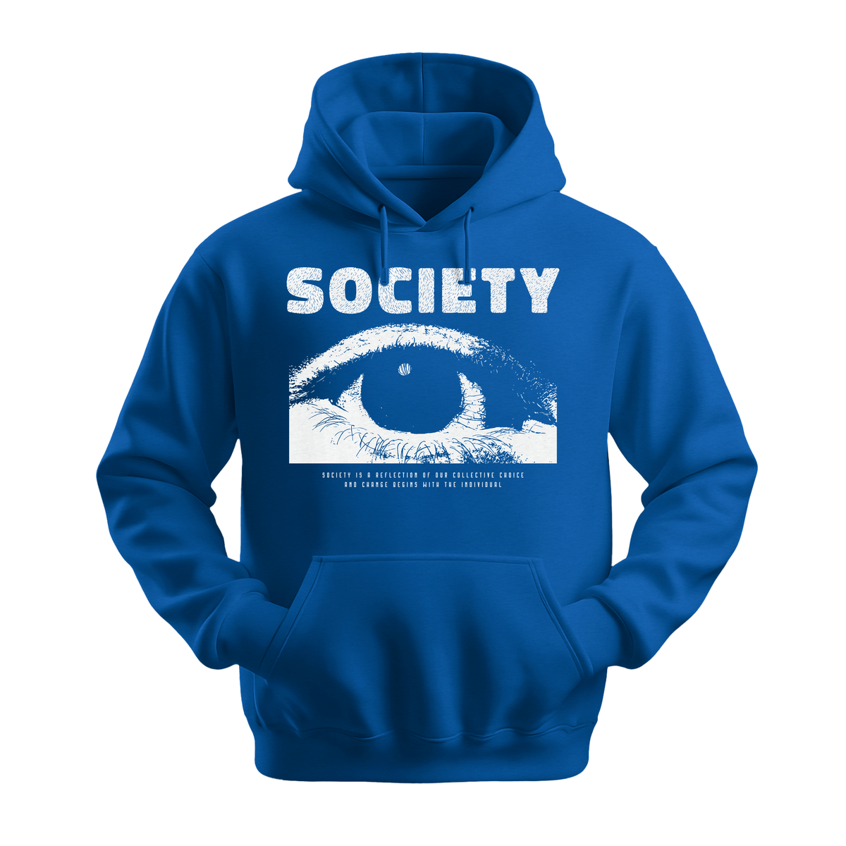 Society Eye - Unisex Hoodie - Streetwear Hoodie - Royal