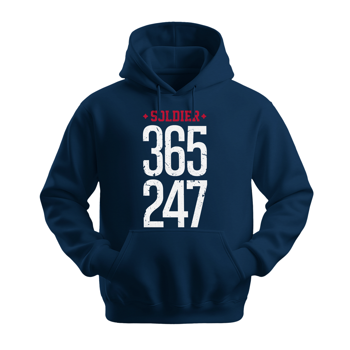 Soldier 365 247 - Unisex Hoodie - Streetwear Hoodie - Navy