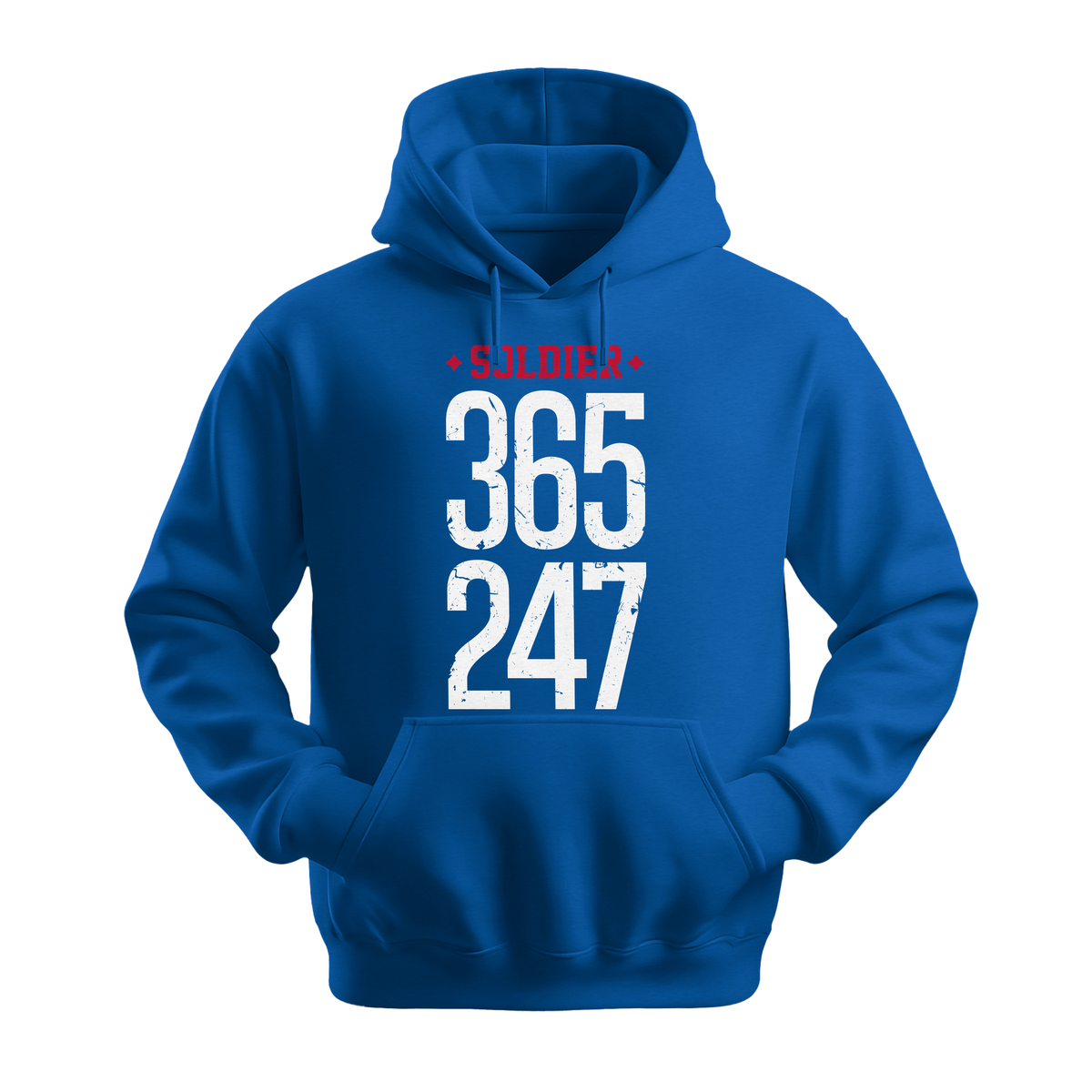 Soldier 365 247 - Unisex Hoodie - Streetwear Hoodie - Royal