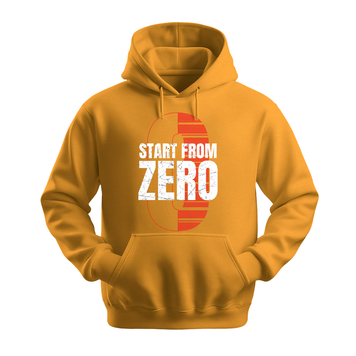 Start From Zero - Unisex Hoodie - Motivation Hoodie - Gold