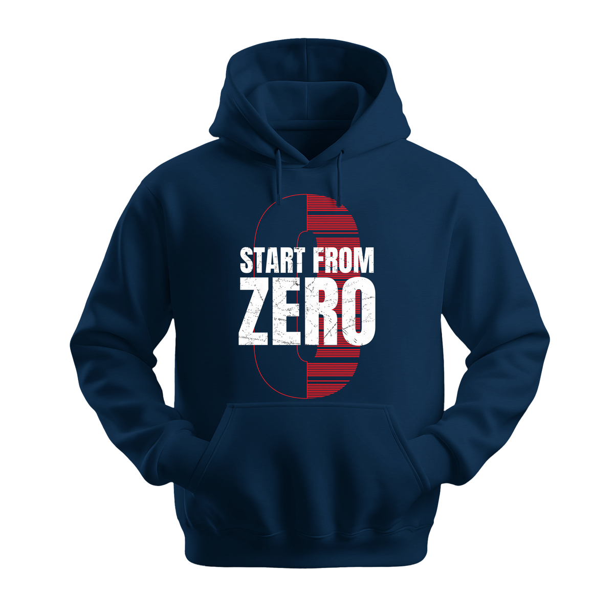 Start From Zero - Unisex Hoodie - Motivation Hoodie - Navy