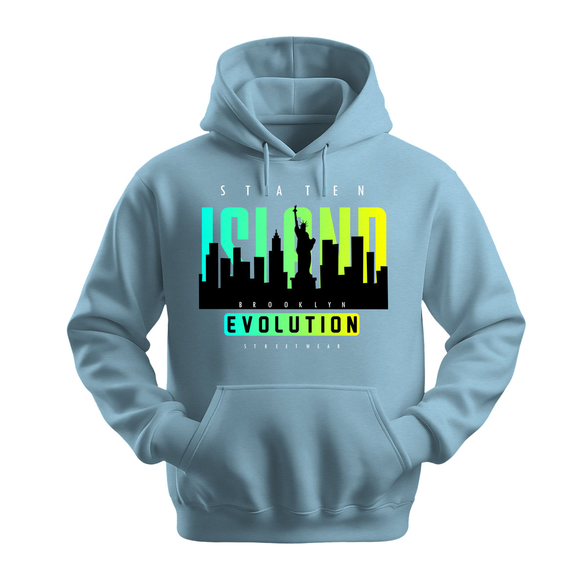 Staten Island Evolution - Unisex Hoodie - City Hoodie - Light Blue